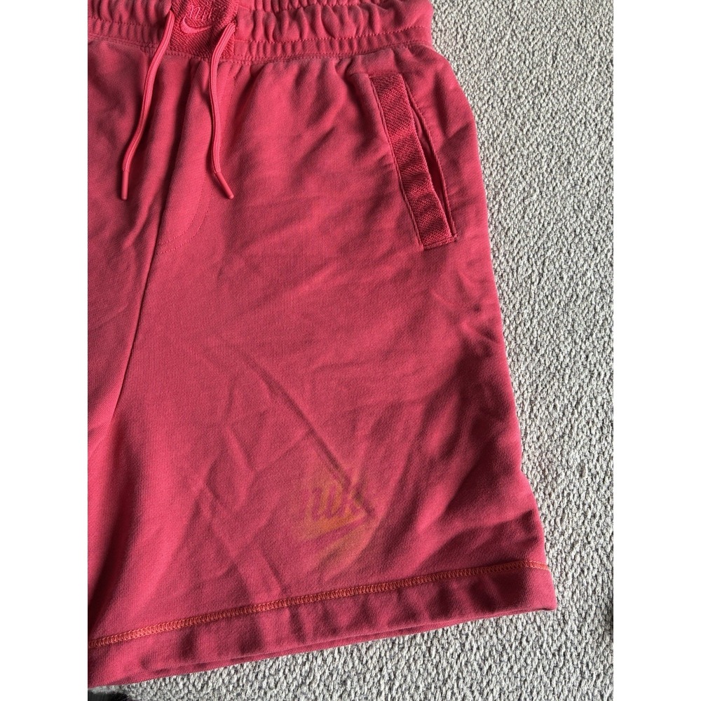 Nike Pink Fleece Shorts Women's Small Athleisure Lounge Sweat Shorts - Picture 12 of 15